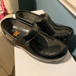 Patent leather Dansko clogs